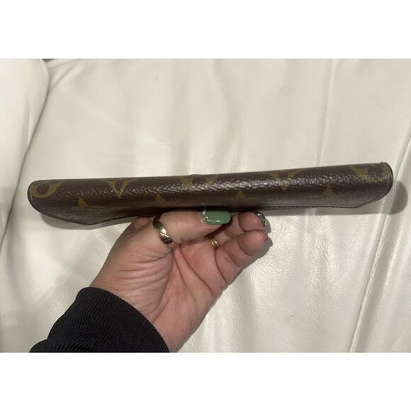 Authentic LOUIS VUITTON Brown Monogram Porte Tresor Sarah Flap Vintage Wallet - Picture 9 of 9